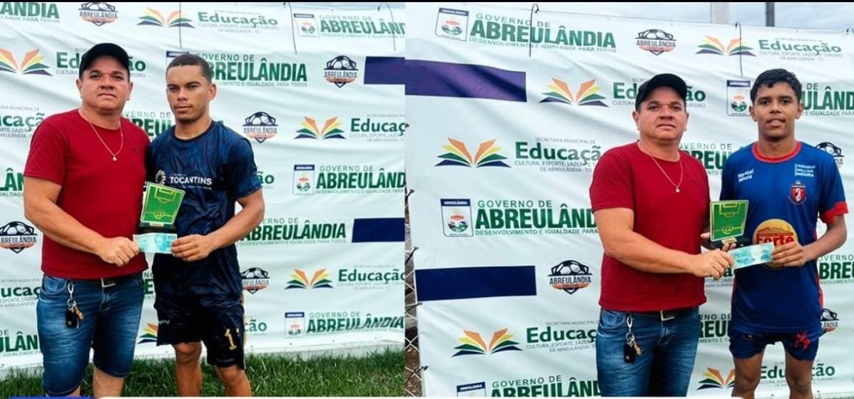 Presidente Dinamilton Machalegre prestigia Campeonato Municipal e entrega prêmio ao Craque do Jogo em Abreulândia