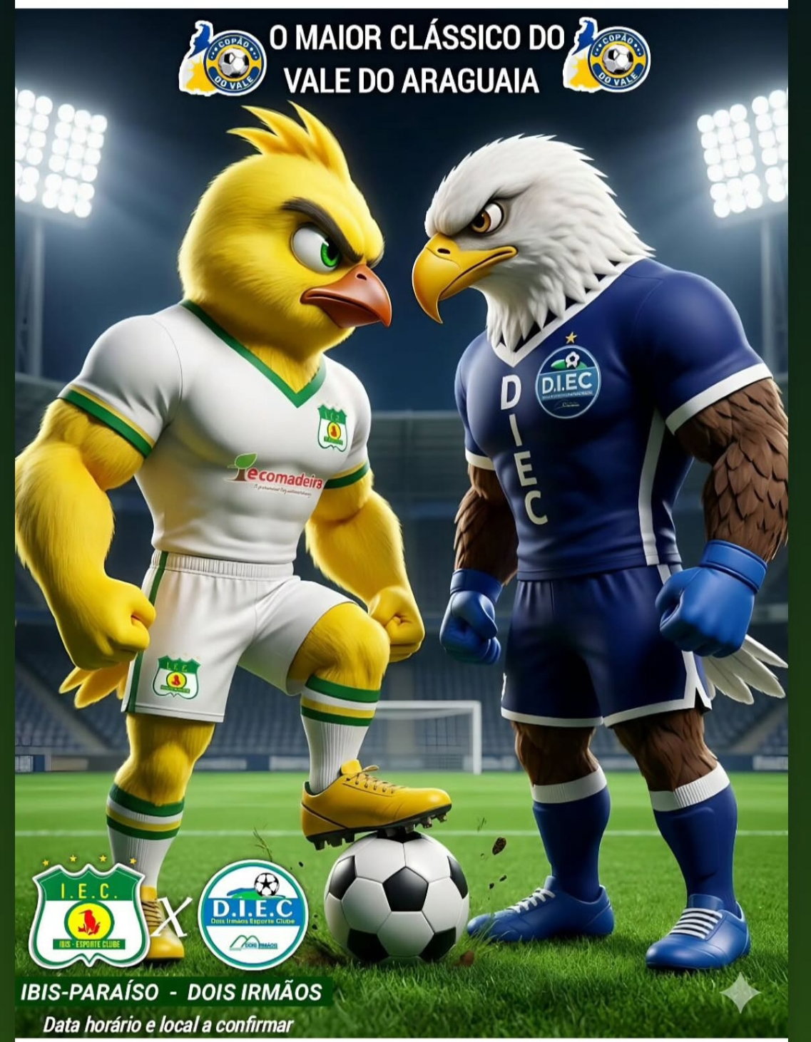 Clássico do Vale do Araguaia entre Dois Irmãos e Ibis pelo Copão 2026 reacende rivalidade histórica