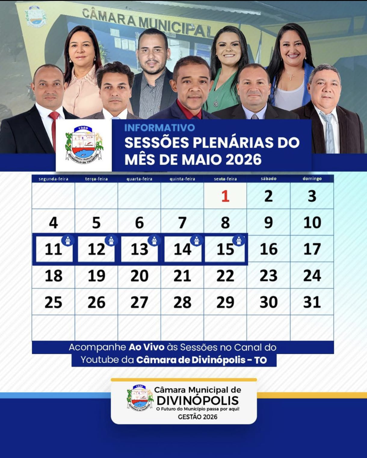 Legislativo de Divinópolis inicia semana de sessões ordinárias com debates de projetos e transparência insitucional
