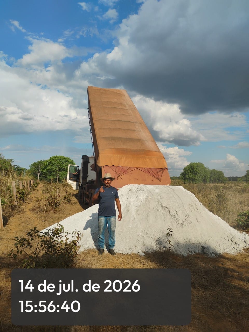 Em Caseara, 2,5 mil toneladas de calcário já foram entregues para agricultores familiares