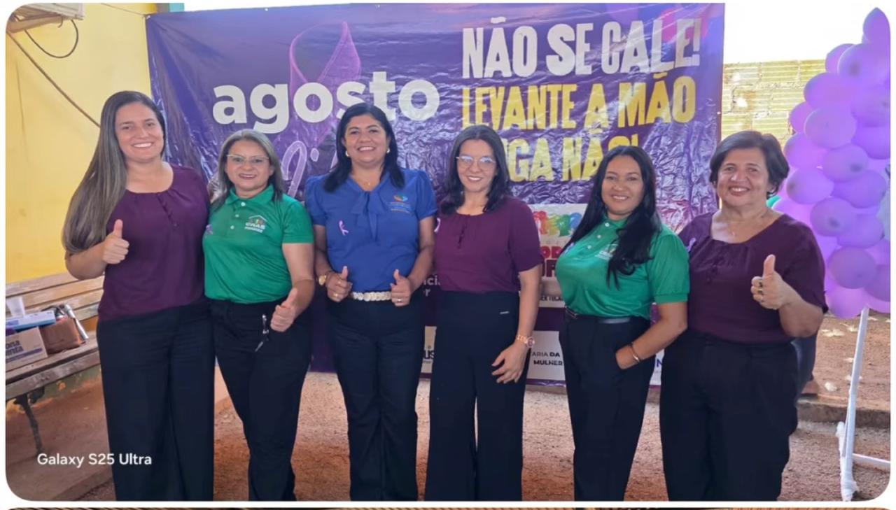 Agosto Lilás promove reflexão sobre violência doméstica em Marianópolis com participação da Secretaria da Mulher de Divinópolis