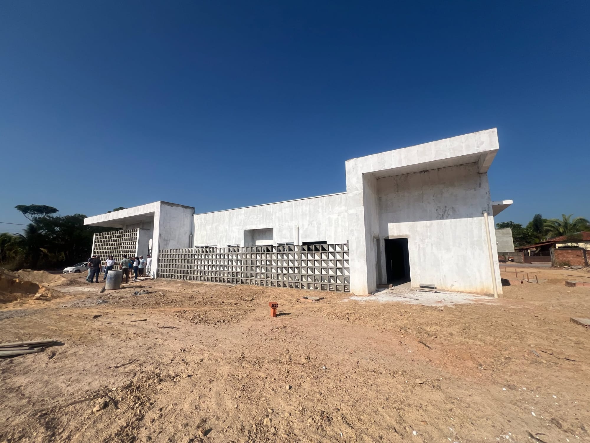 Nova UBS de Abreulândia entra na reta final de construção e recebe visita do Conselho Municipal de Saúde