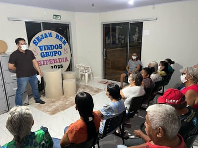 Abreulândia realiza primeiro encontro do grupo Hiperdia para pacientes com hipertensão e diabetes