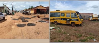 Ônibus que se acidentou está em manutenção e operação tapa buraco segue em andamento em Divinópolis