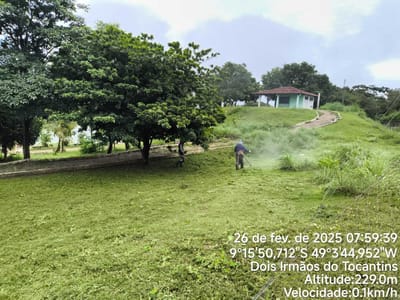 Prefeitura de Dois Irmãos do Tocantins intensifica limpeza de áreas públicas