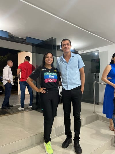 Secretário de Esporte e Cultura de Marianópolis Pablo Diogo, prestigia espetáculo do projeto Cultura em Cena em Paraíso do Tocantins