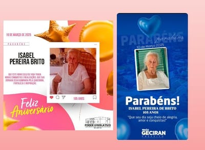 Prefeitura e Câmara de Dois Irmãos felicita os 105 anos da moradora dona Isabel Brito