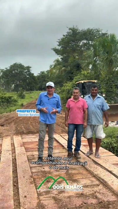 Prefeitura de Dois Irmãos do Tocantins entrega ponte reconstruída na região do Sabiá