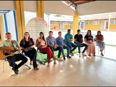Prefeito de Caseara Marco do Chico participa de evento relacionada a capacitação da Educação do município