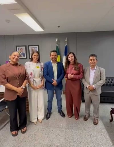 Prefeito, presidente e primeira dama de Caseara garantem recursos federais durante agenda oficial em Brasília