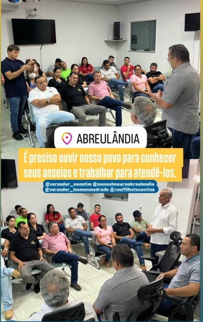 Moura, Diassis e vereadores recebem Vice-governador durante visita à Abreulândia e discute parcerias para enfrentamento aos desafios na gestão