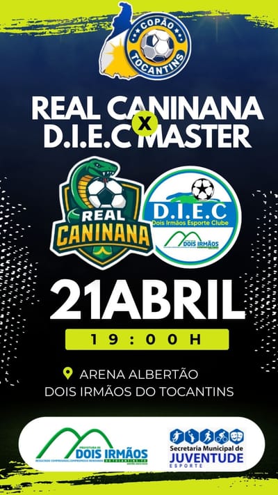 Dois Irmãos do Tocantins Máser enfrenta nesta segunda Real Caninana em duelo pelo Copão 2025