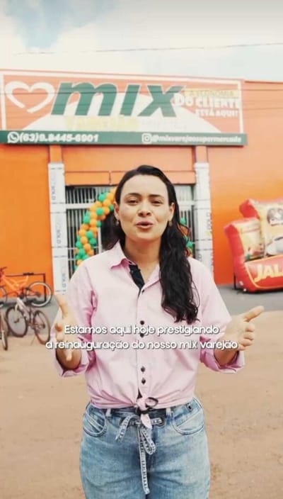 Vice-prefeita de Divinópolis Léia Mota participa da reinauguração do Mix Supermercado e frisa apoio ao comércio local