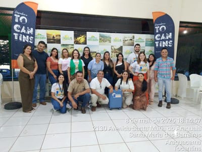Dois Irmãos do Tocantins marcou presença no evento “Turismo na Estrada” em Araguacema