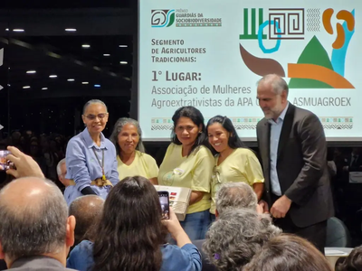 AMA Cantão é premiada em Brasília e recebe felicitações do prefeito Marcos do Chico de Caseara pela contribuição à sociobiodiversidade