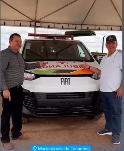 Marianópolis recebe nova ambulância semi-UTI no aniversário de 36 anos de emancipação política