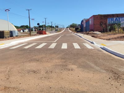 Concluída pavimentação e sinaliação da Avenida Messias de Souza, no Setor Fernandinho em Divinópolis do Tocantins
