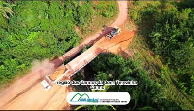 Ponte de concreto e aterro sobre o Rio Souza é apresentada à comunidade rural da Piranha em Dois Irmãos do Tocantins