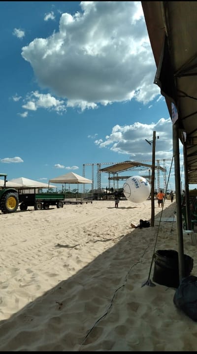 Caseara nos preparativos para o “Dia D: A Saúde Cuidando de Você” na da Praia da Ilha