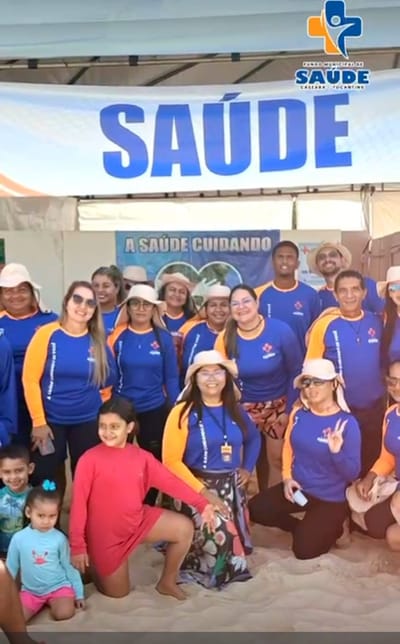 Secretaria Municipal de Saúde de Caseara realiza "Dia D" na Praia da Ilha com ações voltadas ao bem-estar de turistas e comunidade