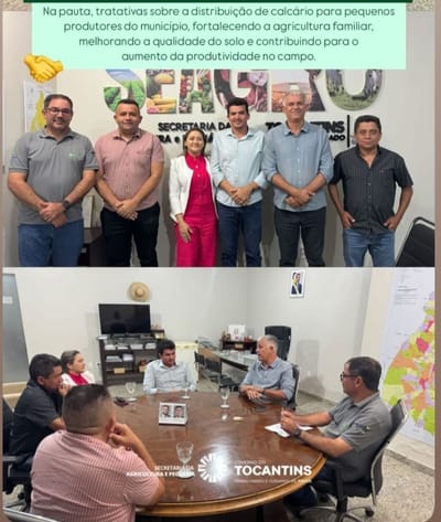 Prefeito Irmão Geciran cumpre agenda com secretário Jaime Café e discute ações para fortalecer a agricultura familiar em Dois Irmãos