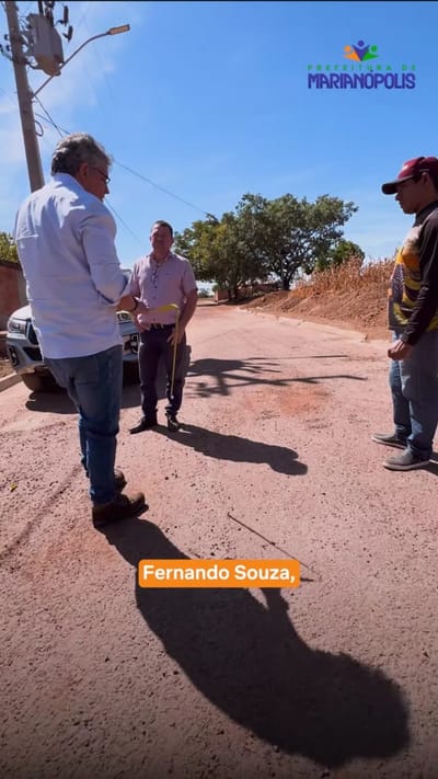 Prefeitura de Marianópolis inicia estudos técnicos para obras de pavimentação no Setor Nova Esperança