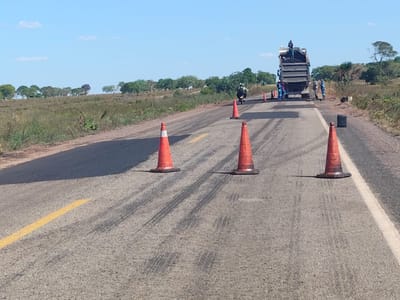 Operação tapa-buracos na TO-164 ganha reforço técnico com uso de CBUQ entre Divinópolis e Dois Irmãos
