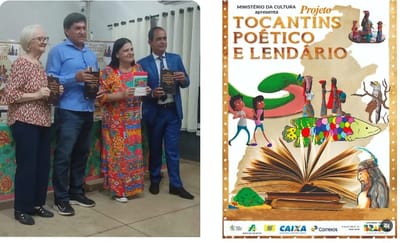 Noite literária em Divinópolis do Tocantins, com presença dos escritoresToni Ferreira, Luciano Moreira, Stella Maris e Ilma Galhardo