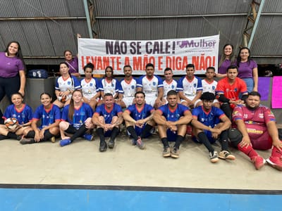 Jogo entre homens e mulheres marca sequência campanha Agosto Lilás em Divinópolis do Tocantins