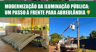 Abreulândia moderniza iluminação pública com lâmpadas de LED e garante mais segurança e economia