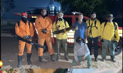 Brigada Ambiental de Divinópolis e Bombeiros debelam incêndio às margens da TO-080