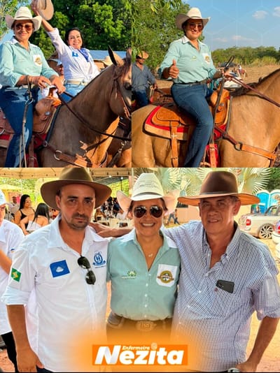 Prefeita Nezita participa da tradicional cavalgada em Cristalândia