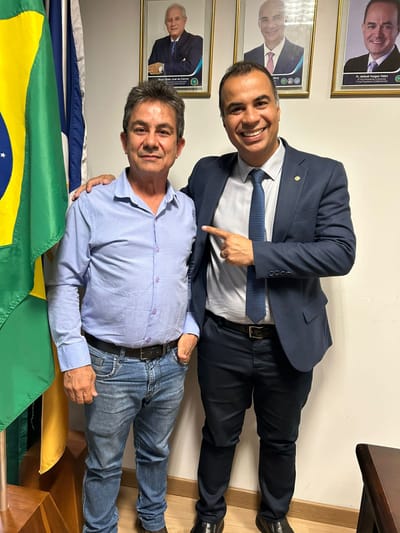 Presidente da Câmara de Caseara, Suair Mariano, busca recursos em Brasília e reforça pedidos à Felipe Martins