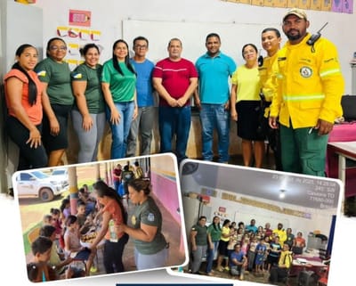 Secretarias de Meio Ambiente e Educação de Caseara realizam ação de conscientização ambiental na Escola Adelina, no PA Araguaia