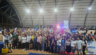 Patrono do evento prefeito Marcos do Chico participa das Olimpiadas do Colégio Trajano de Almeida em Caseara