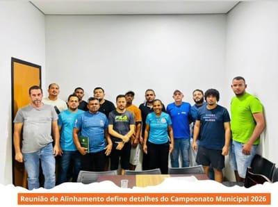 Congresso técnico define regras e datas do Campeonato Municipal de Futebol de Caseara 2026