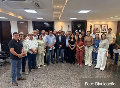 Prefeitos do Vale do Araguaia se reúnem com governador Wanderlei Barbosa em audiência intermediada pelo deputado Nilton Franco