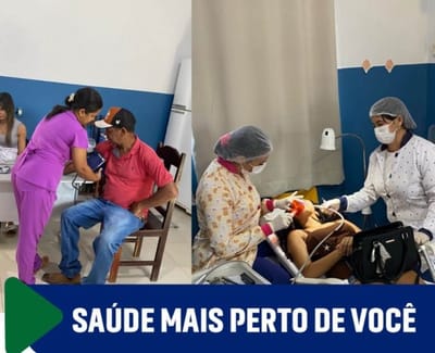 Ação “Saúde Mais Perto de Você” leva atendimentos à zona rural de Abreulândia