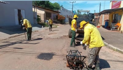 Brigada Ambiental dá sequência à operação tapa-buraco em Dois Irmãos do Tocantins