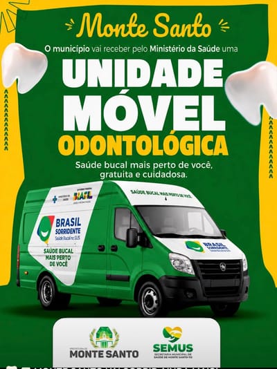 Monte Santo do Tocantins anuncia recebimento de Unidade Móvel Odontológica para ampliar atendimento à população