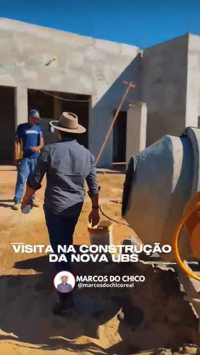 Prefeito Marcos do Chico acompanha visita às obras da nova UBS de Caseara