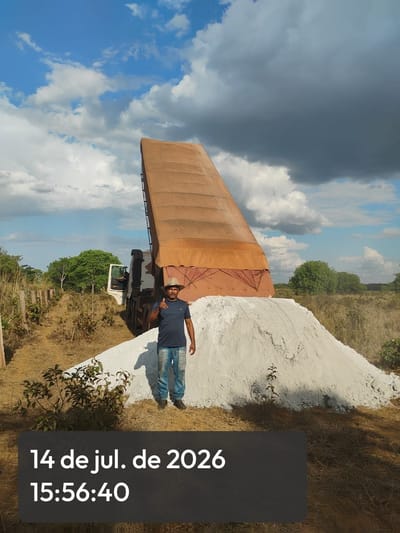 Em Caseara, 2,5 mil toneladas de calcário já foram entregues para agricultores familiares