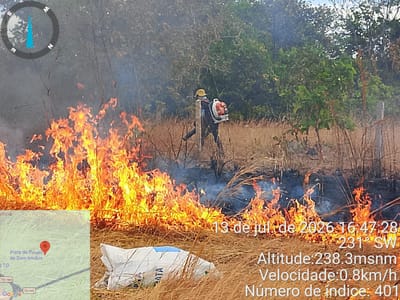 Defesa Civil de Dois Irmãos realiza operações de queimadas controladas para prevenção de incêndios florestais