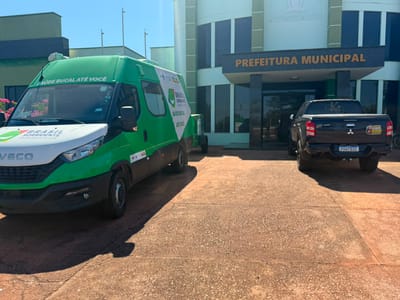 Unidade móvel odontológica do Brasil Sorridente é apresentada à população de Monte Santo