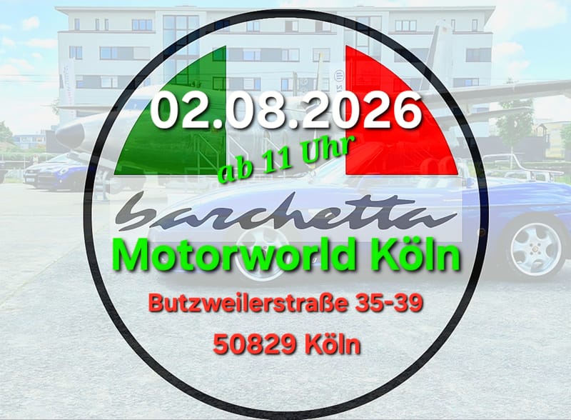 Großes barchetta treffen in Köln