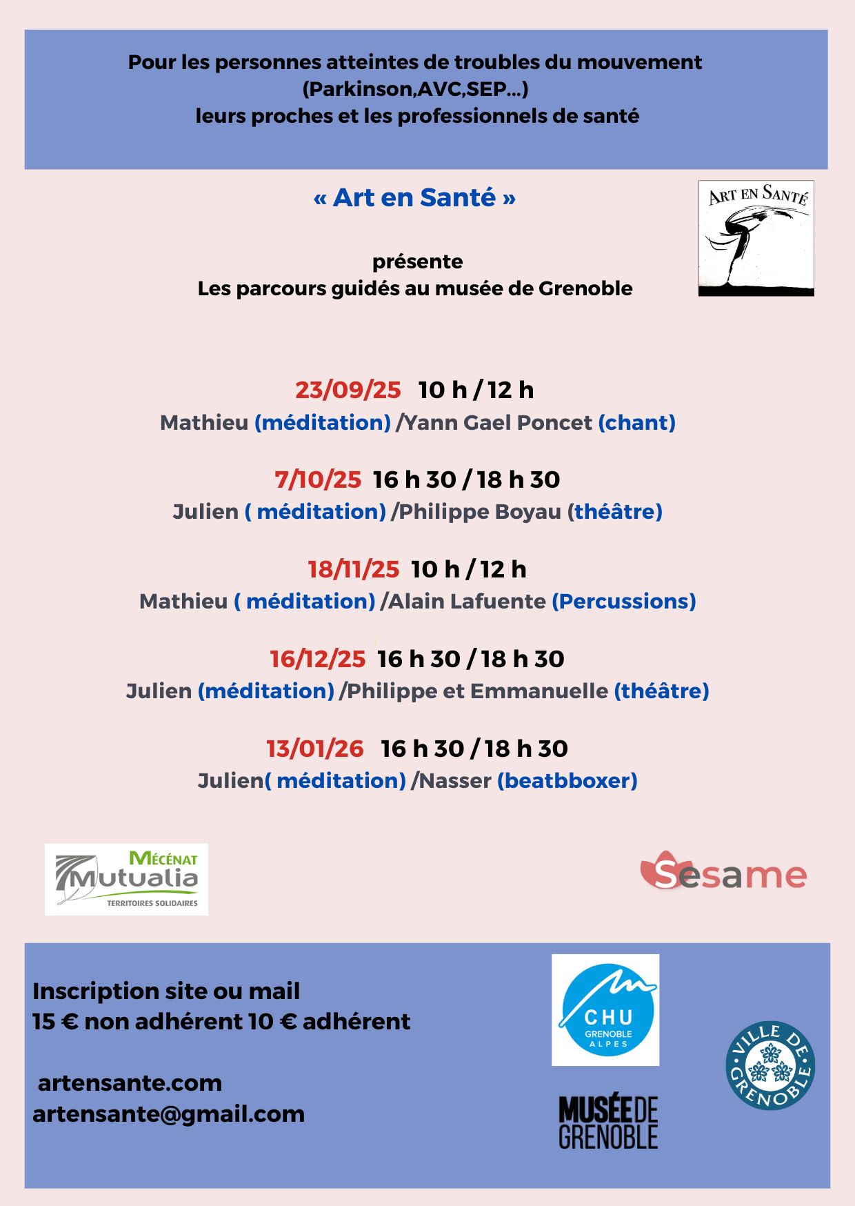 Les parcours guidés 25/26