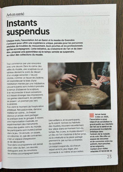 Les parcours dans l’agenda du Musée