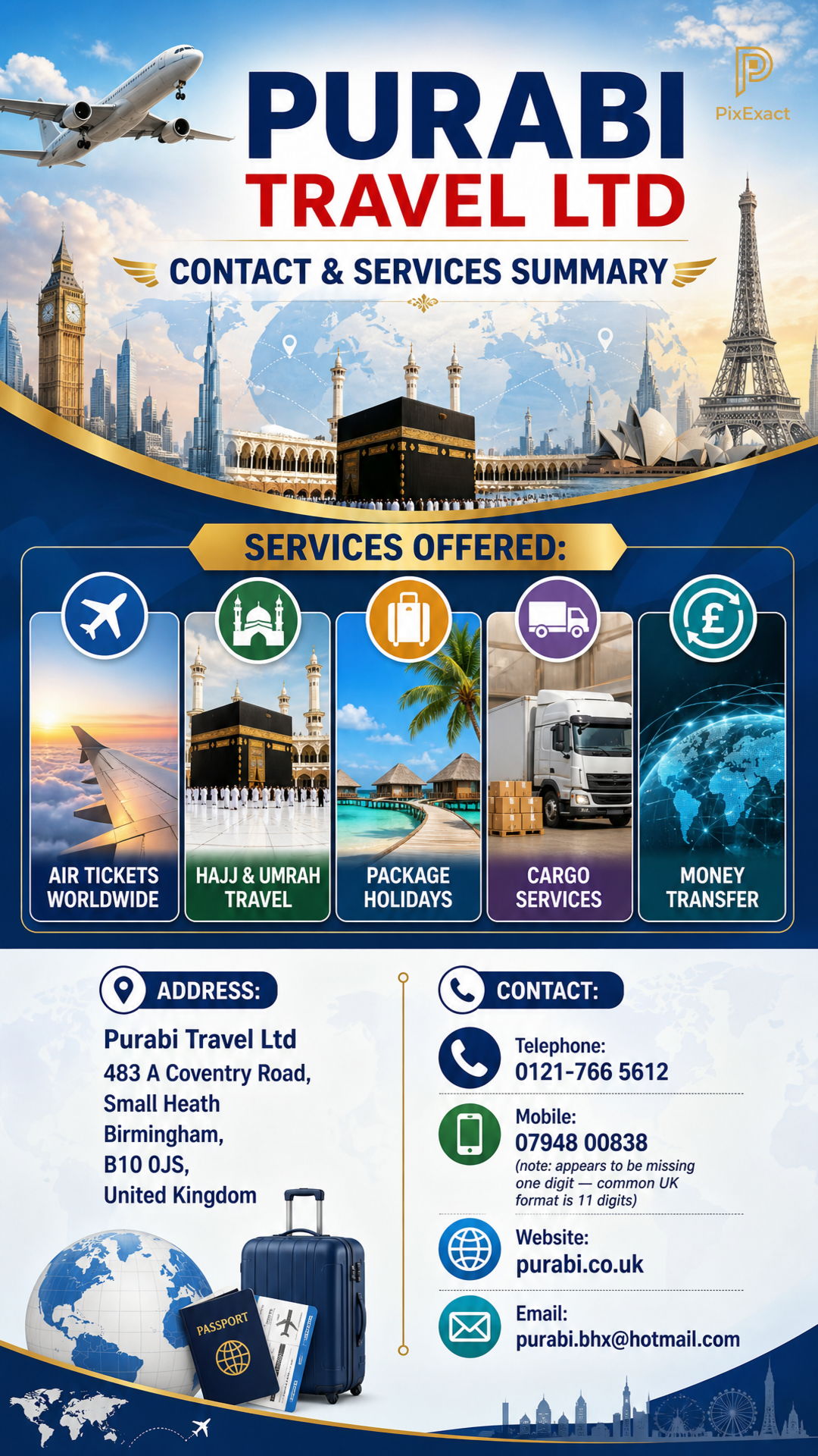 Its time to move forward
Book your holidays with us.