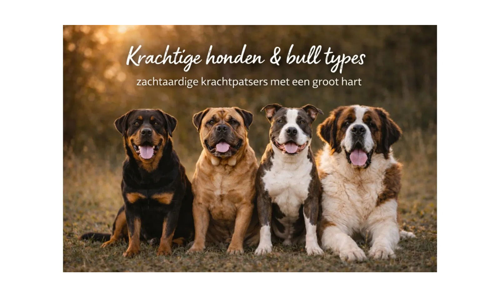 Krachtige honden & bull types