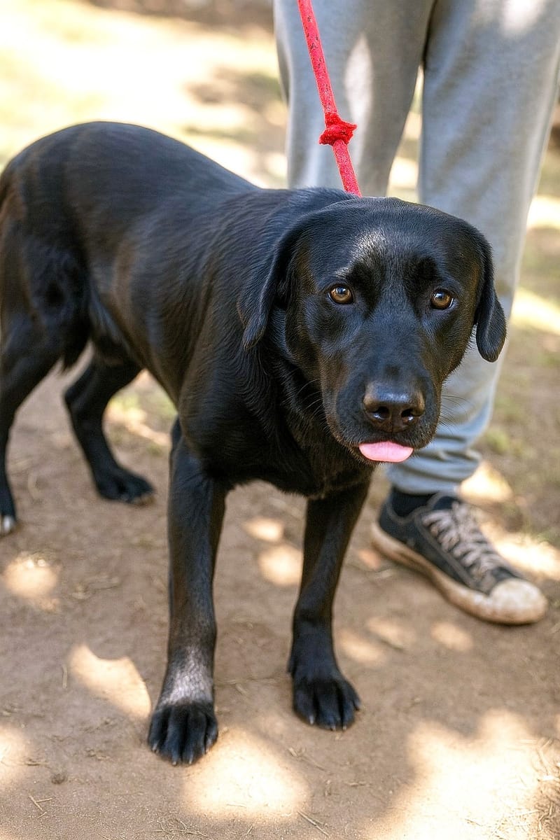 🐾 Dougie – een slimme, zachte Labrador-mix met een groot hart 🐾